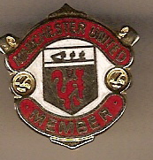 Badge Manchester United Member backstamped REEVES
